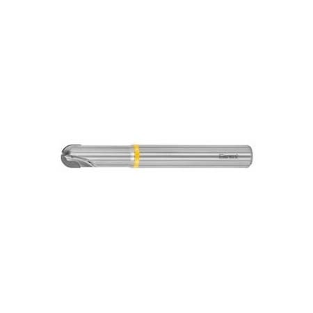Garant PCD Ball Nose End Mill for Aluminum, Straight Cut, Coolant Through, 3 mm 209806 3